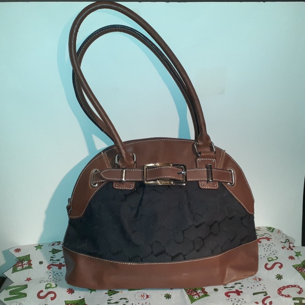 Chaps Shoulder Bag Brown & Black